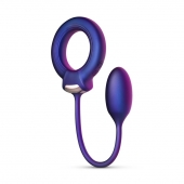 Фиолетовое эрекционное виброкольцо с анальным шариком Eclipse - ONE DC B.V. - в Воронеже купить с доставкой
