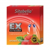 Стимулирующая насадка Sitabella Extender  Клубника - Sitabella - купить с доставкой в Воронеже