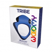 Синее эрекционное кольцо Wooomy Tribeс с вибрацией - Adrien Lastic - в Воронеже купить с доставкой