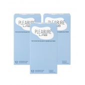 Набор из 3 упаковок ультратонких презервативов Pleasure Lab (по 12 шт.) - Pleasure Lab - купить с доставкой в Воронеже