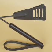 Черный кожаный стек «Сириус» - 60 см. - Sitabella - купить с доставкой в Воронеже