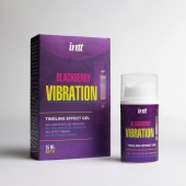 Стимулирующий гель с эффектом вибрации Blackberry Vibration - 15 мл. - INTT - купить с доставкой в Воронеже