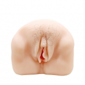 Телесный мастурбатор-вагина с оволосением и вибрацией - Baile - в Воронеже купить с доставкой