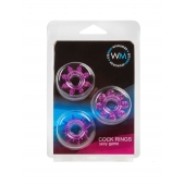 Набор из 3 лиловых эрекционных колец различной формы - Erowoman-Eroman - в Воронеже купить с доставкой