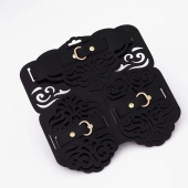 Фигурный набор для БДСМ-игр с узорами и золотистой фурнитурой - Crazy Handmade - купить с доставкой в Воронеже