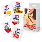 Набор из 5 саше съедобных смазок Tutti-Frutti - Биоритм - купить с доставкой в Воронеже