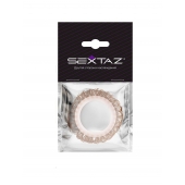 Эрекционное кольцо с бежевыми «ресничками» - Sextaz - в Воронеже купить с доставкой