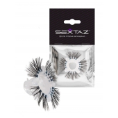 Эластичное эрекционное кольцо с черными «ресничками» - Sextaz - в Воронеже купить с доставкой