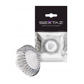 Эластичное эрекционное кольцо с длинными черными «ресничками» - Sextaz - в Воронеже купить с доставкой