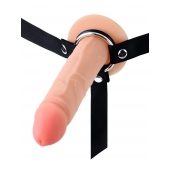 Мужской полый страпон на регулируемых ремнях - 18,5 см. - Sex Expert - купить с доставкой в Воронеже