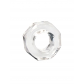 Прозрачное эрекционное кольцо в форме гайки - Sex Expert - в Воронеже купить с доставкой