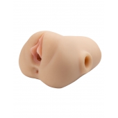 Телесный мастурбатор с вибрацией Double Pounder Vibrating Squeeze Stroker - Pipedream - в Воронеже купить с доставкой