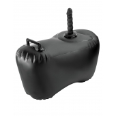 Черное надувное кресло с платформой для фиксации дилдо Body Dock Inflatable Love Seat - Pipedream - купить с доставкой в Воронеже