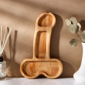 Деревянное блюдо для подачи в форме члена (25 х 16,5 х 1,7 см) - Сима-Ленд - купить с доставкой в Воронеже