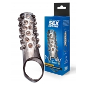 Дымчатая насадка на пенис с выпуклостями - 11 см. - Sex Expert - в Воронеже купить с доставкой