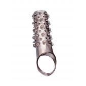 Дымчатая насадка на пенис с шипами и выпуклостями - 12 см. - Sex Expert - в Воронеже купить с доставкой