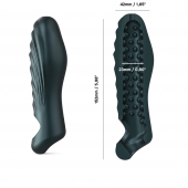 Серая силиконовая насадка на пенис с подхватом Manwan Ryzer - Manwan - в Воронеже купить с доставкой