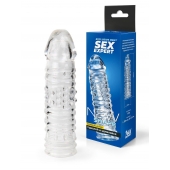 Прозрачная закрытая насадка на пенис - 17 см. - Sex Expert - в Воронеже купить с доставкой