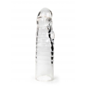 Прозрачная закрытая насадка на член - 15 см. - Sex Expert - в Воронеже купить с доставкой