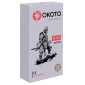 Точечные презервативы OKOTO Dotted - 12 шт. - Sitabella - купить с доставкой в Воронеже