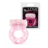Розовое эрекционное виброкольцо с бабочкой - 1137 - в Воронеже купить с доставкой