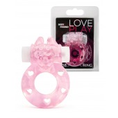 Розовое эрекционное виброкольцо в форме зайчика - 1137 - в Воронеже купить с доставкой