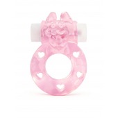 Розовое эрекционное виброкольцо в форме зайчика - 1137 - в Воронеже купить с доставкой