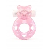 Розовое эрекционное виброкольцо в форме мишки - 1137 - в Воронеже купить с доставкой