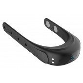 Черное эрекционное виброкольцо на ремешках - Boys of Toys - в Воронеже купить с доставкой