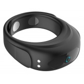 Черное эрекционное виброкольцо на ремешках - Boys of Toys - в Воронеже купить с доставкой