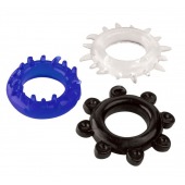 Набор из 3 эрекционных колец разного цвета и рельефа - Boys of Toys - в Воронеже купить с доставкой