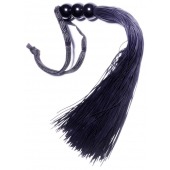 Черная силиконовая плетка - 25,4 см. - Boys of Toys - купить с доставкой в Воронеже