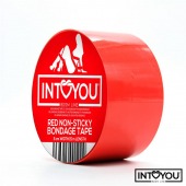 Красный скотч для фиксации Non-Sticky Bondage Tape - 15 м. - Intoyou - купить с доставкой в Воронеже