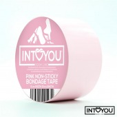 Розовый скотч для фиксации Non-Sticky Bondage Tape - 15 м. - Intoyou - купить с доставкой в Воронеже