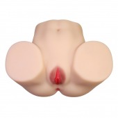 Телесный мастурбатор с 2 любовными отверстиями Olivia - Baile - в Воронеже купить с доставкой