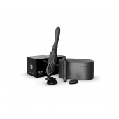 Черная секс-машина с функцией нагрева, насадками и присоской Sesh - Zalo - купить с доставкой в Воронеже