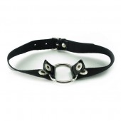 Кляп с кольцом и лаковым ремешком - БДСМ Арсенал - купить с доставкой в Воронеже