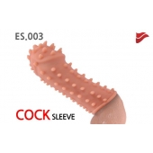 Насадка на фаллос с шипами и бугорками - 14,7 см. - KOKOS - в Воронеже купить с доставкой