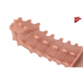 Насадка на фаллос с шипами и продолговатыми бугорками - 14,7 см. - KOKOS - в Воронеже купить с доставкой