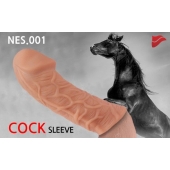 Насадка фаллического вида с венками - 14,7 см. - KOKOS - в Воронеже купить с доставкой