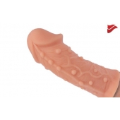 Насадка фаллического вида с венками и шишечками - 14,7 см. - KOKOS - в Воронеже купить с доставкой