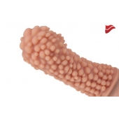 Насадка на фаллос с пузыриками по всей поверхности - 14,7 см. - KOKOS - в Воронеже купить с доставкой