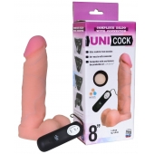 Фаллическая насадка Харнесс UNICOCK 8  с вибрацией - 20 см. - LOVETOY (А-Полимер) - купить с доставкой в Воронеже