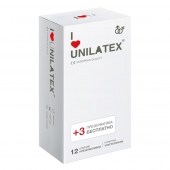 Ультратонкие презервативы Unilatex Ultra Thin - 12 шт. + 3 шт. в подарок - Unilatex - купить с доставкой в Воронеже