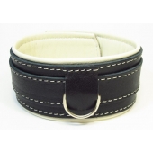 Ошейник со светлым подкладом - БДСМ Арсенал - купить с доставкой в Воронеже