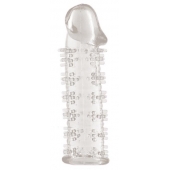 Гелевая прозрачная насадка с шипами - 12 см. - Toyfa Basic - в Воронеже купить с доставкой