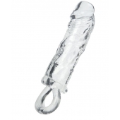 Прозрачная насадка с петлёй для фиксации - 14 см. - ToyFa - в Воронеже купить с доставкой