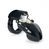 Пояс верности с электростимуляцией Mystim Pubic Enemy No1 Black Edition - MyStim - купить с доставкой в Воронеже