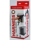 Насадка-фаллоимитатор на кожаных трусиках Harness Ultra Realistic 7  - 18 см. - LOVETOY (А-Полимер) - купить с доставкой в Воронеже