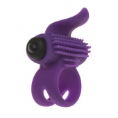 Эрекционное кольцо с подхватом мошонки и стимуляцией клитора Bullet Lastic Ring - Adrien Lastic - в Воронеже купить с доставкой